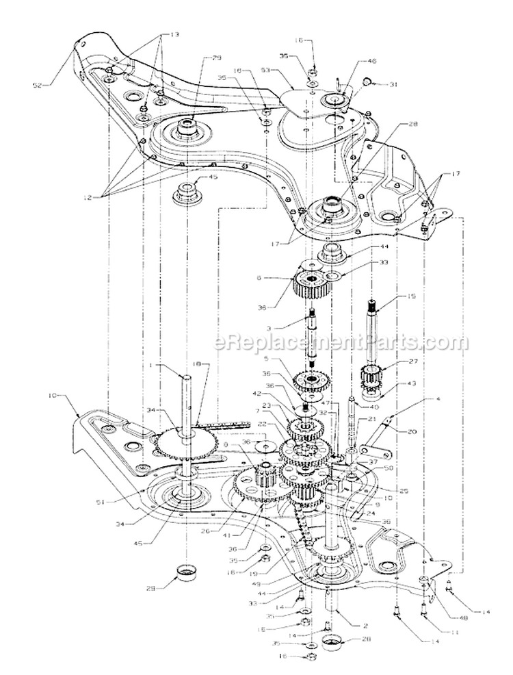 Page B Diagram and Parts List for 21AB454C401 2001 Yard Man Tiller